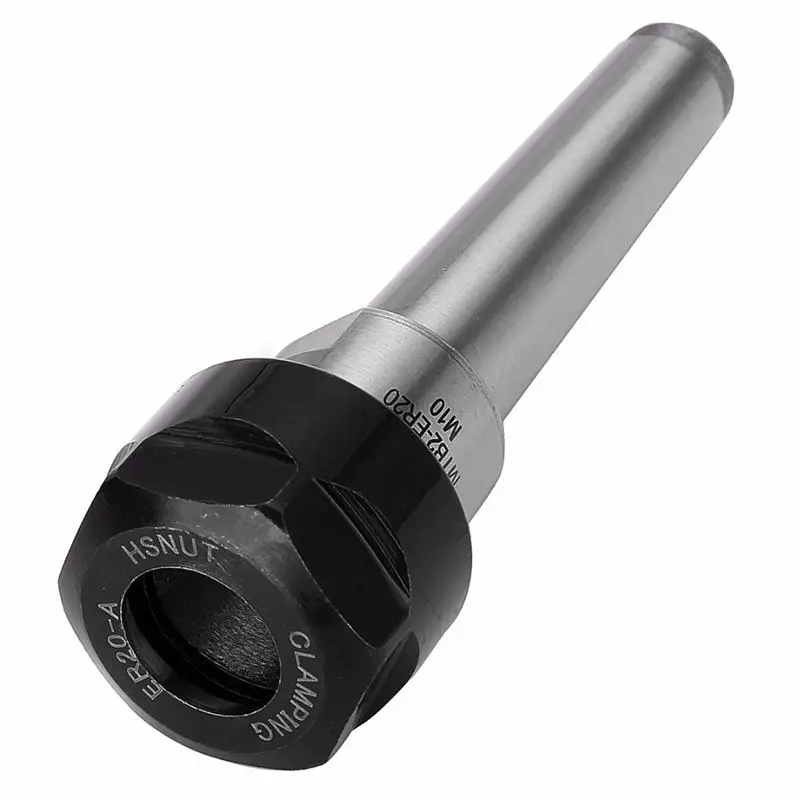 

1pc M10 Drawbar ER20 MT2 Steel Material Collet Chuck Holder 1-13mm Clamping Diameter Range For CNC Milling Lathe