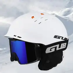 Детская безопасность GUB 606 Сверхлегкий дышащий для мужчин женщин защиты головы Сноуборд Лыжный Спорт Шлем
