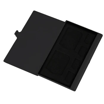

Portable Aluminum Alloy SD TF Memory Card Case Storage Box Holder Protector