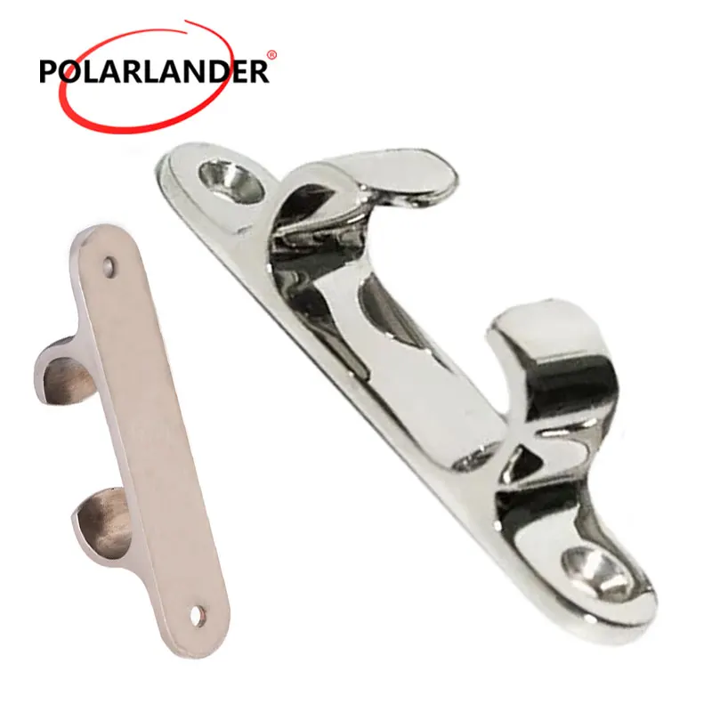 4/" Stainless Steel Polished Boat Dock Deck Cleat Line Rope Yacht Marine Hardware