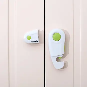 

2Pcs Cabinet Lock Child Lock Baby Safety Children Protection Kids Drawer Locker Baby Security Refrigerator Child proof Locks O3