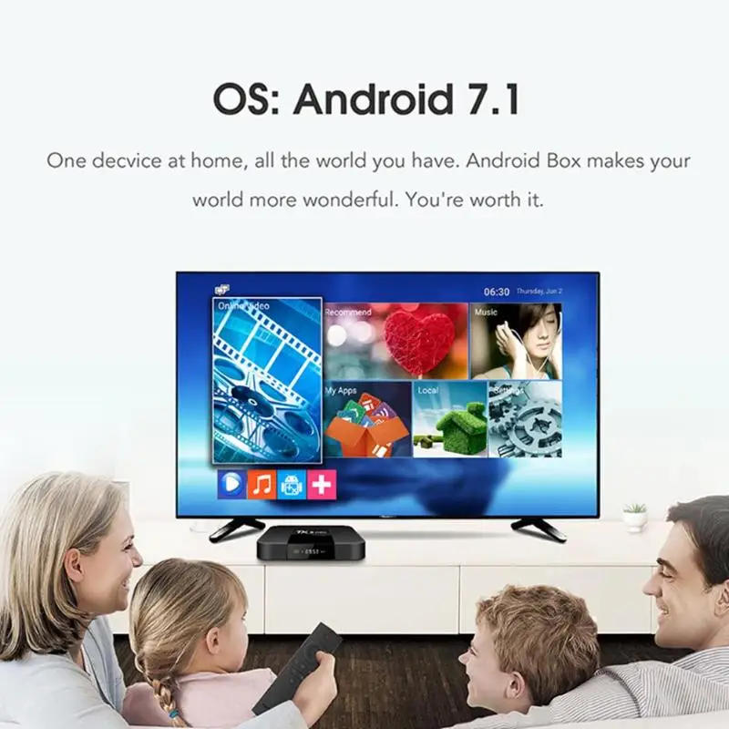 

TX3 Mini Android 7.1 S905W Quad-Core Smart TV Box 4K 2G+16G WiFi Set-top Box Media Player with Remote Control Smart TV Box Hot