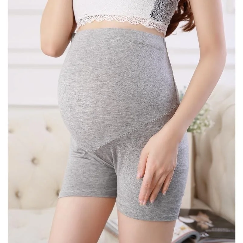 Thin section pregnant women safety pants air defense summer flat lace pants leggings insurance abdominal circumference