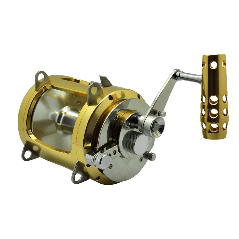Carretel de Pesca Carretel de Pesca de Arrasto em Estoque Game Fishing Reel Alavanca Corrico de Arrasto em Estoque Big 2-velocidade