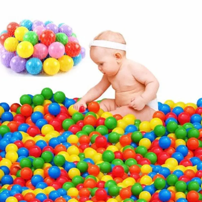 

Pudcoco 100pcs Quality Secure Baby Kid Pit Toy Swim Fun Colorful Soft Plastic Ocean Ball