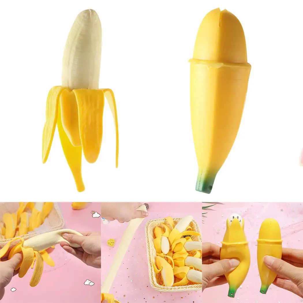 Slow Banana x Rebound smooshy Soft Shape Stress Kids Toys 1 Cartoon Anxiety Gift mushy and Lovely Anti-stress Relieve Slow Banana x Rebound smooshy Soft Shape Stress Kids Toys 1 Cartoon Anxiety Gift mushy and Lovely Anti-stress Relieve