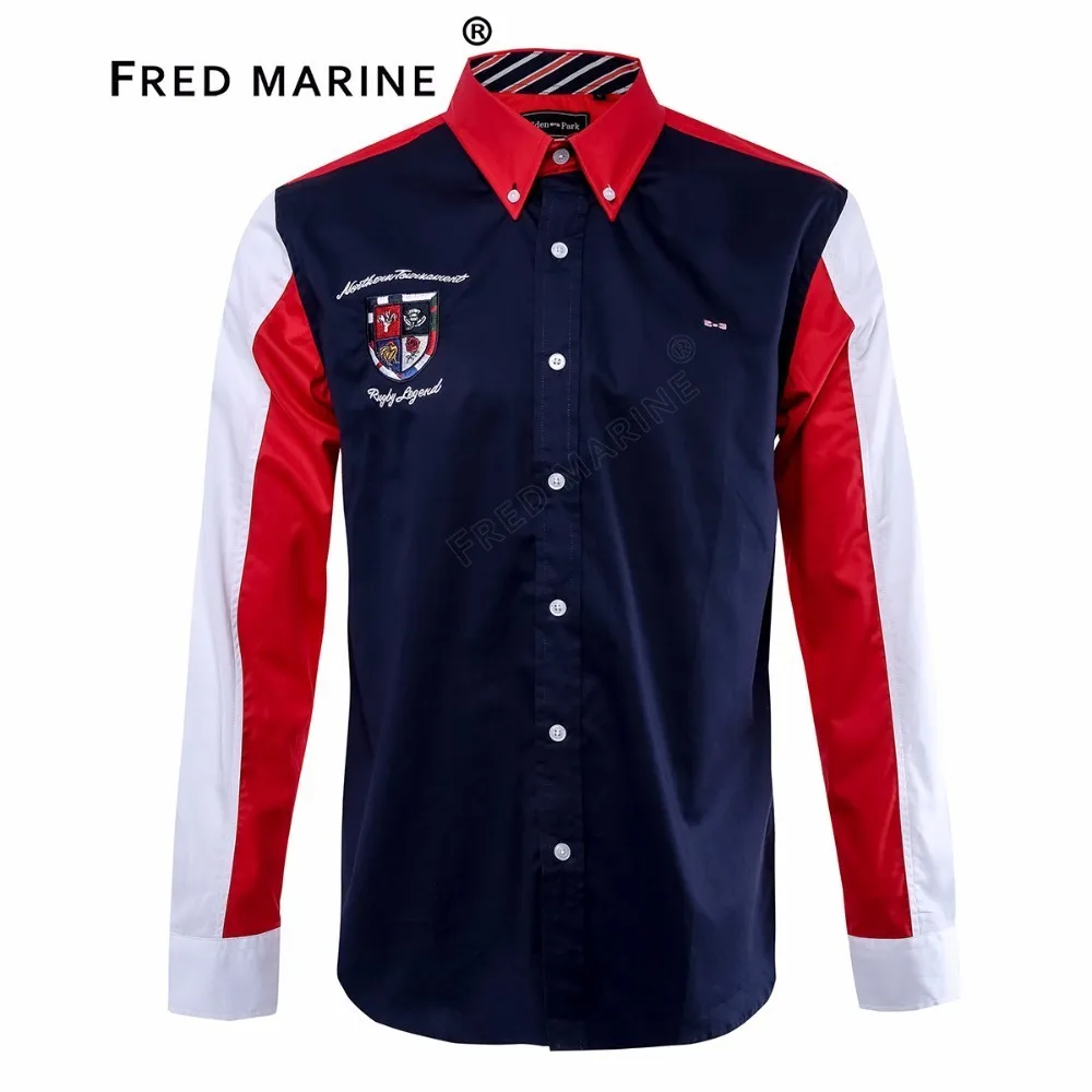 

Wholesale France brand Men Eden Park 2019 Simple style Male Long Sleeve Casual Slim Fit Full shirt for Man Dress Shirts cock