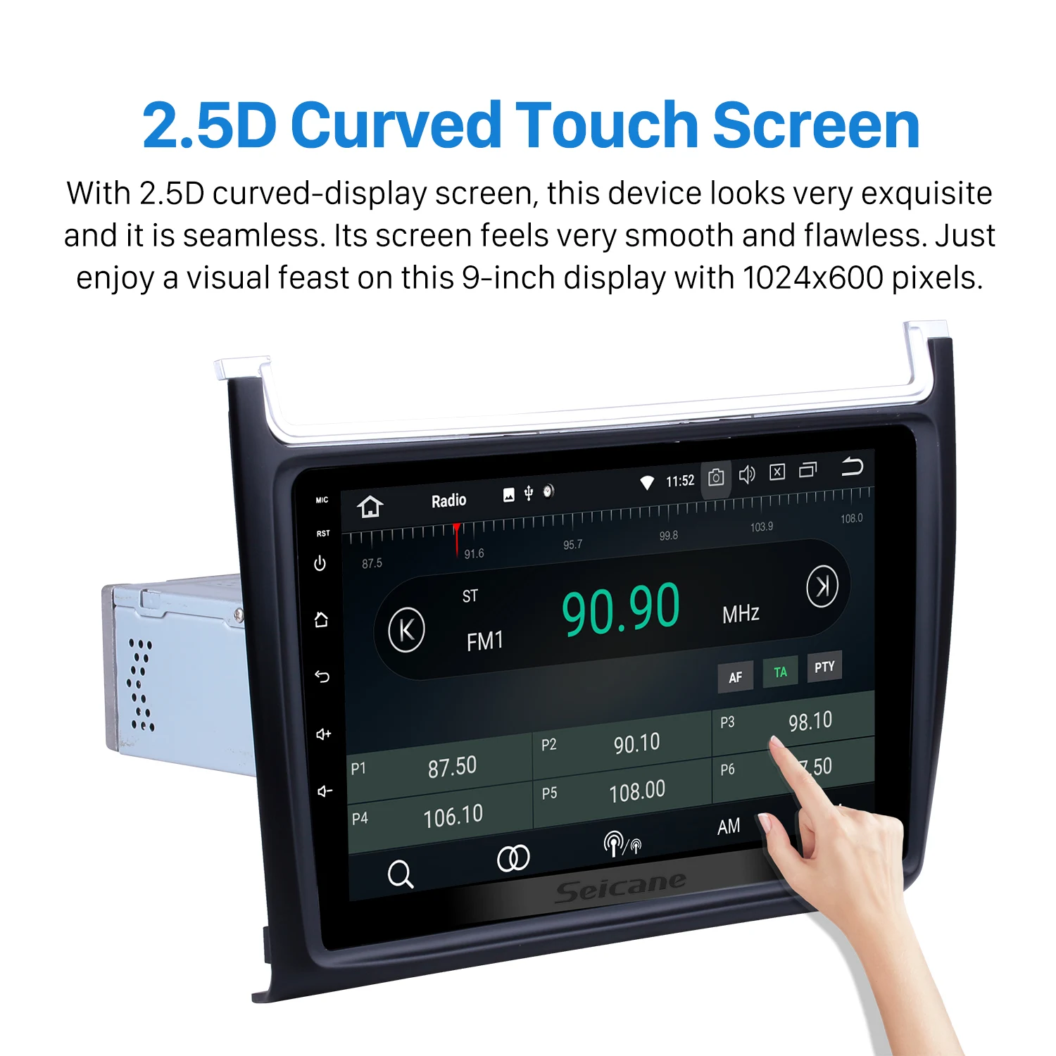 Cheap Seicane GPS Navigation Car Radio For 2012 2013 2014 2015 VW Volkswagen POLO Android 8.1/8.0 9"Touchscreen Multimedia Player 2