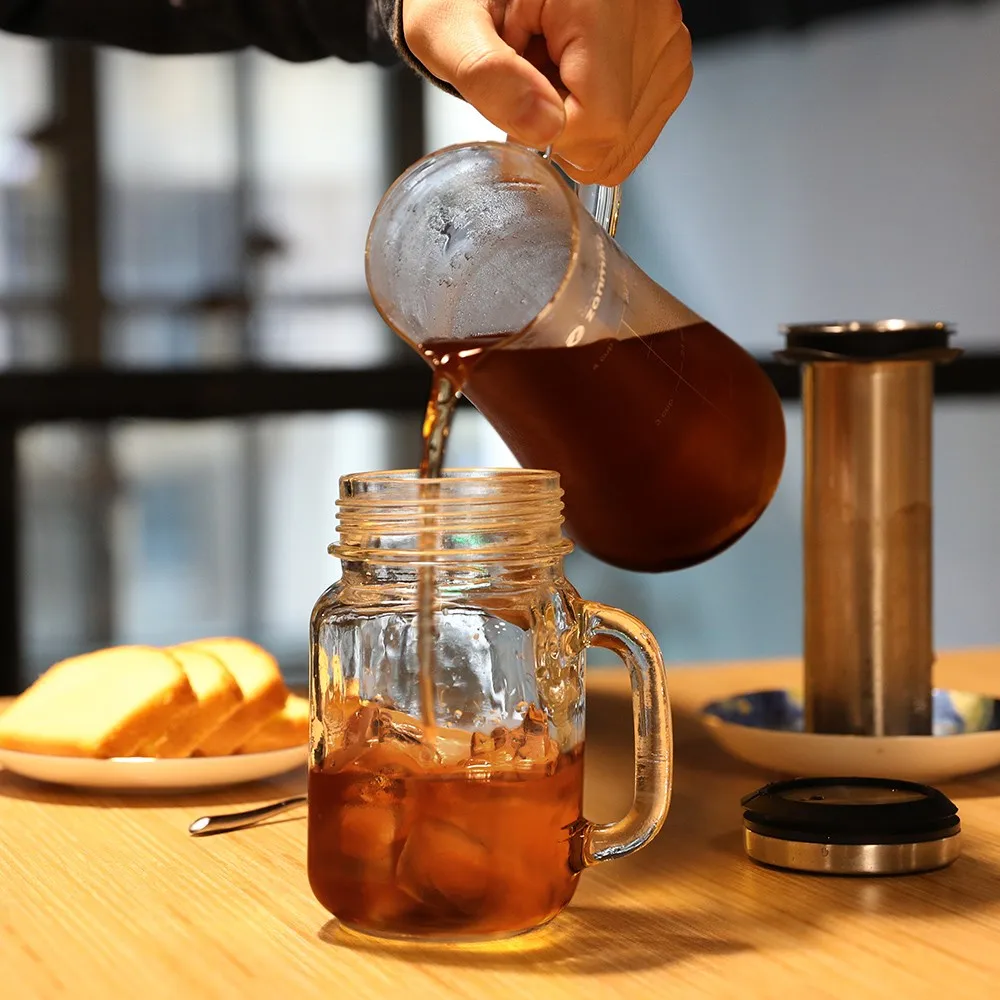 

zanmini Cold Brew Coffee Maker with 304 Stainless Steel Filter and High-grade Glass
