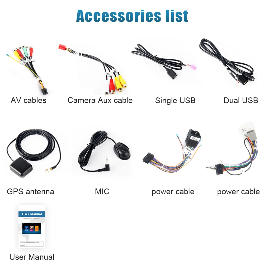 Perfect Dasaita Android 9.0 1080P 2 Din Car Multimedia Player GPS Navigator for Nissan Universal with 7" 178*100cm Touch Screen Radio 5