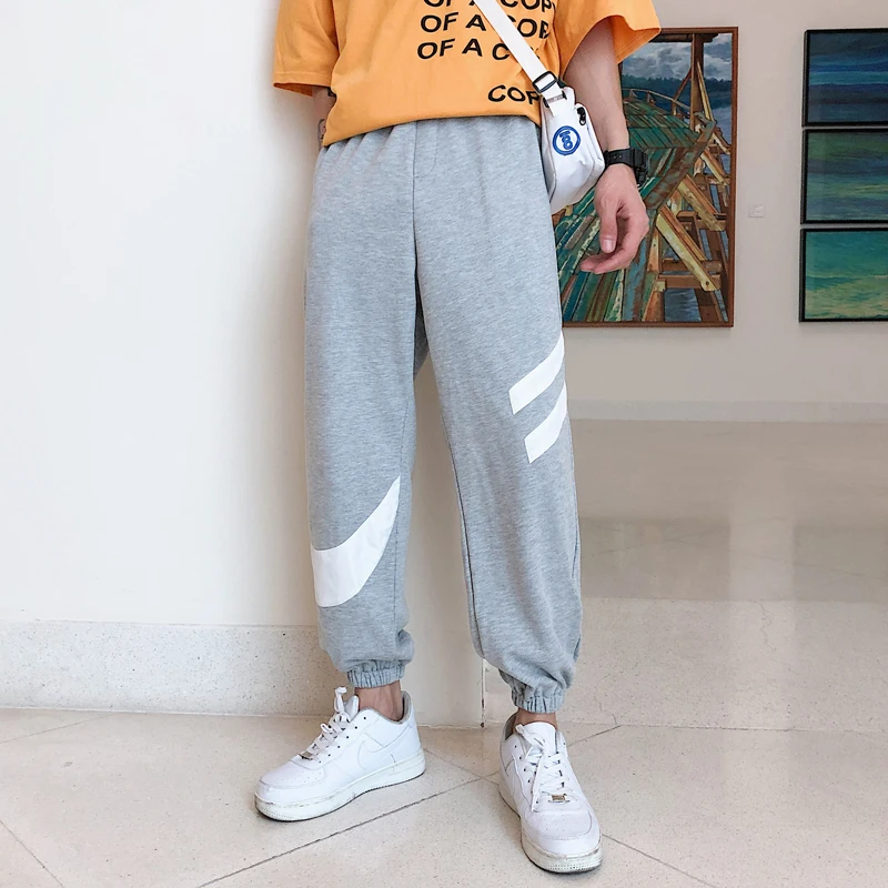 Men's Sweatpants 19 Spring New Men's Clothing Loose Nine Points Sports Pants Youth Popular Hip Hop Feet Pants Casual Men's Pants