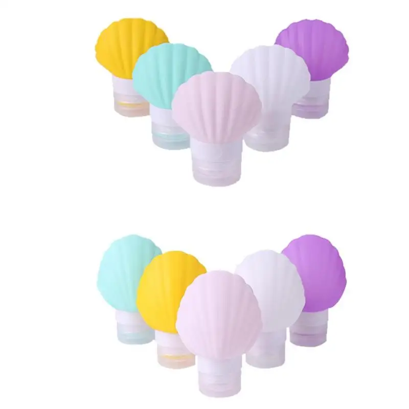 

40ml / 90ml Cute Shell Travel Portable Bottling Shampoo Gel Lotion Bottle Cosmetic Storage Bottles Random Color