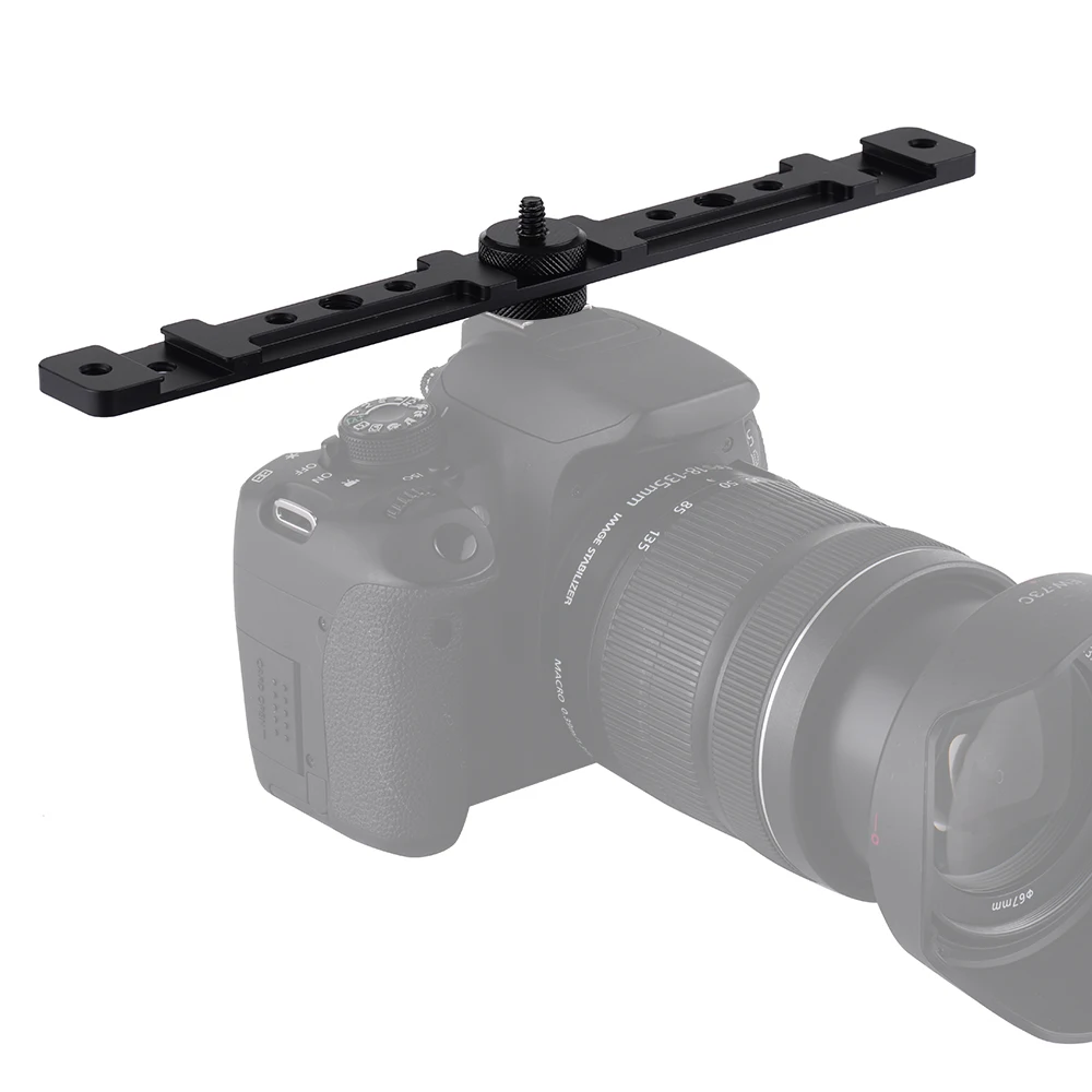 Hot Shoe Extension Bar Mount Bracket Flash Bracket for Flash Speedlite