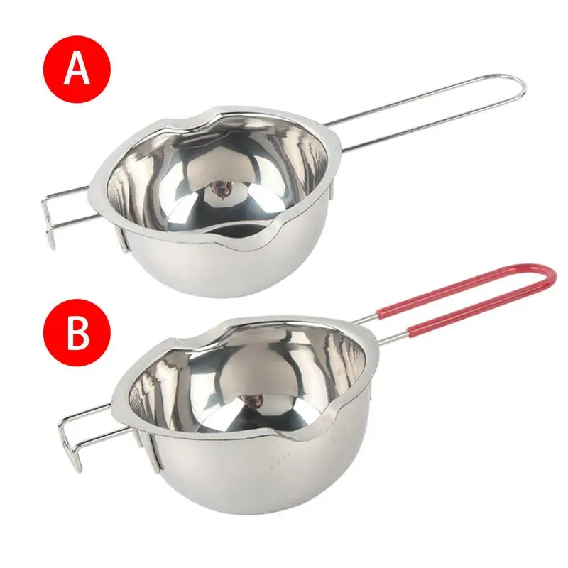 

Stainless Steel Chocolate Melt Pot Heating Melting Simmering Water None Fire Melt Pot Mini Mirror Polished Pot Kitchen Cookware