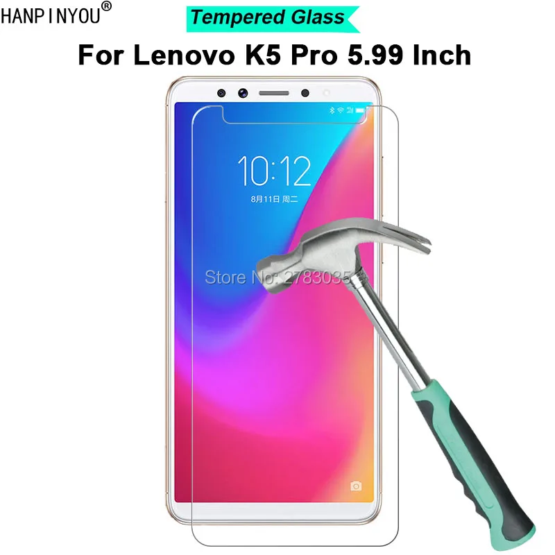 

For Lenovo K5 Pro 5.99" New 9H Hardness 2.5D Ultra-thin Toughened Tempered Glass Film Screen Protector Protect Guard