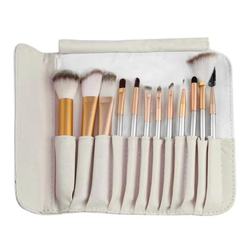 

12pcs/kits Makeup Brushes Professional Cosmetics Makeup Brush Tools Foundation Brush Make Up Beauty Tool with Bag