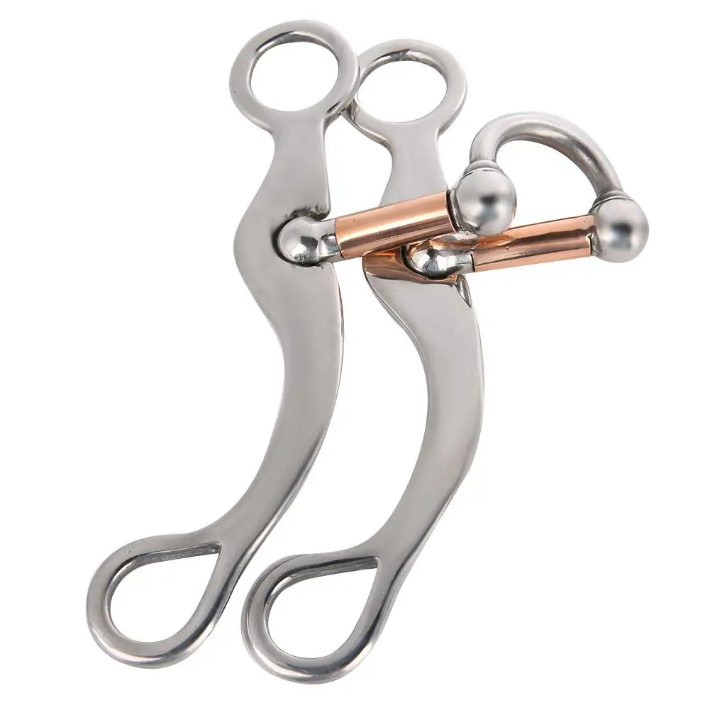 

Equestrian Stainless Steel Thickeness Bit Loose Mouth Bit Roller Horse Ranch