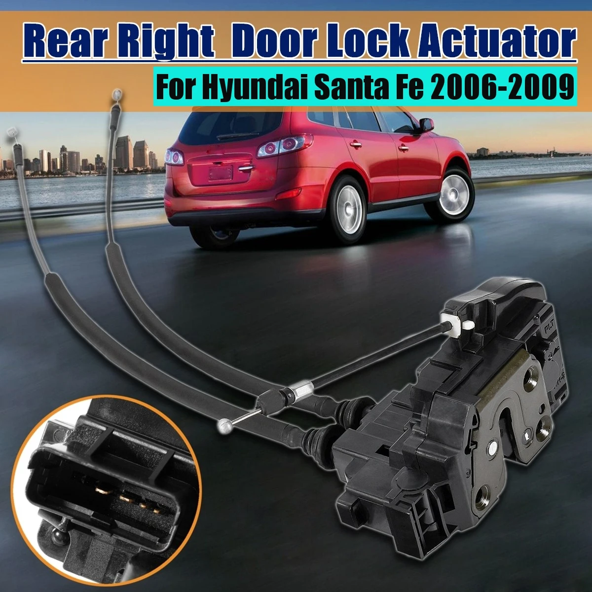 

Rear Right Side Power Door Lock Actuator Door Lock Actuator For Hyundai Santa Fe 2006 2007 2008 2009