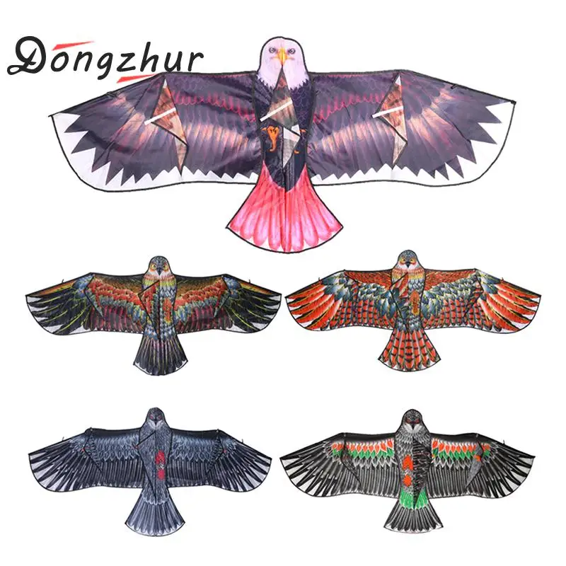 

3D 1.1m Flat Eagle Kite Big Fly Bird Kite For Children Flying Bird Kites Windsock Outdoor Toys Garden Cloth Toys For Kids