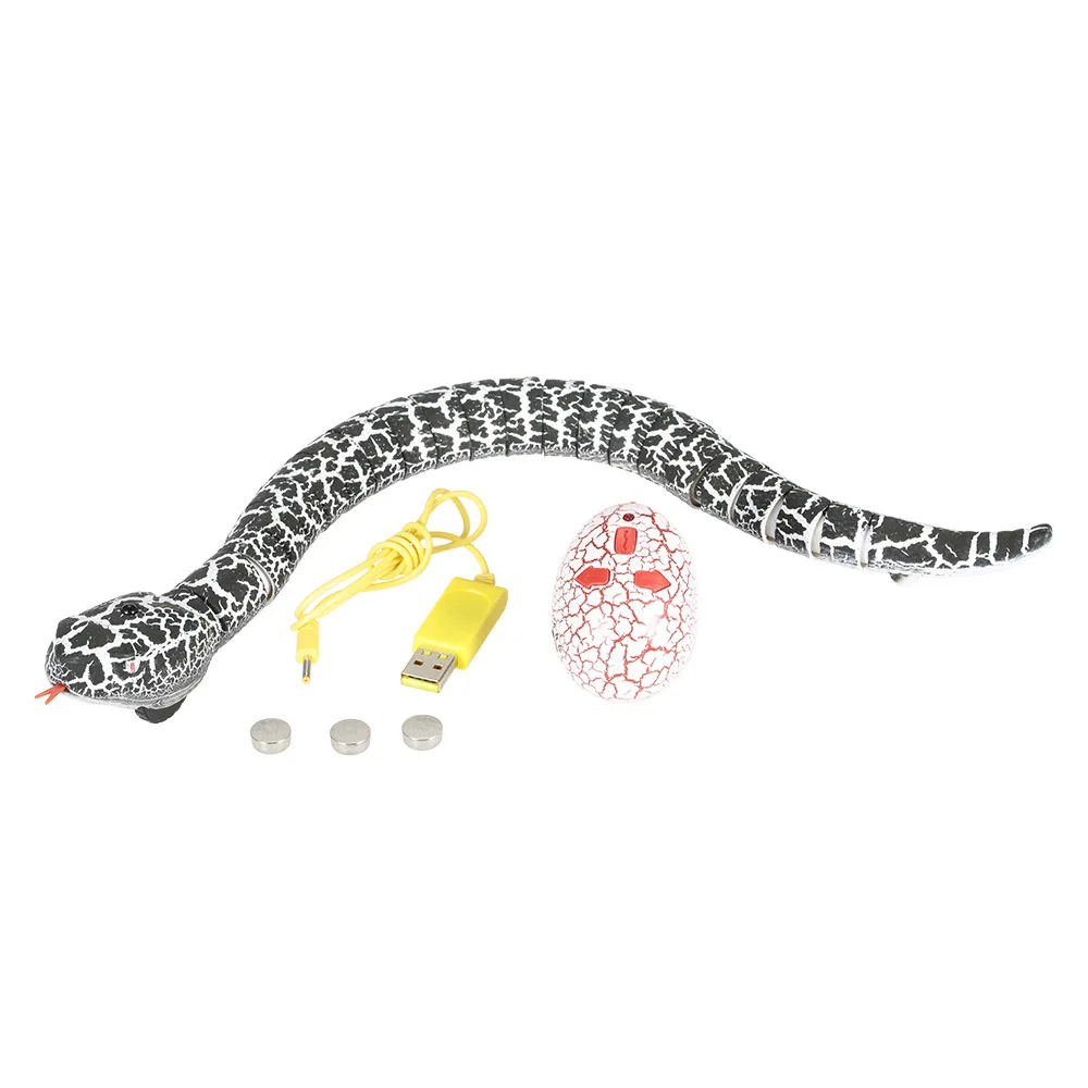 Infrared Remote Control Snake Simulation Horrible RC Animal Toy Children Present Halloween Gift for Kids Remote Control Toys