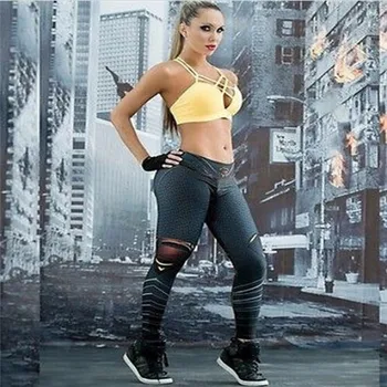 

Women Ladies Capris Pants Patchwork Fashion Sexy Long Pants Fitness Running Jogging Gym Exercise Trousers