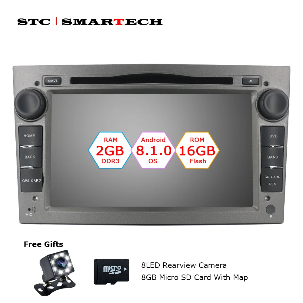

2 Din Android 8.1.0 OS Car DVD Player Autoradio GPS Navigation for Opel ZAFIRA Astra H G J Antara VECTRA Vauxhall with CAN-BUS