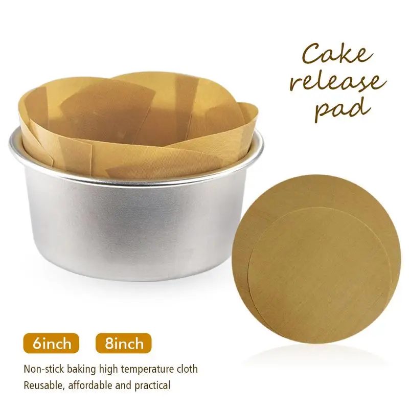 

Round Cake Mat High Temperature Resistant Demoulding-free Baking Tool