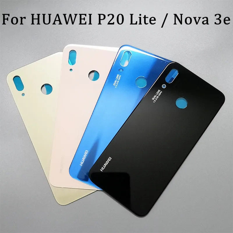 

For HUAWEI P20 Lite Back Battery Glass Replacement Cover For Huawei Nova 3e p20lite Battery Cover Rear Door Housing Case Panel