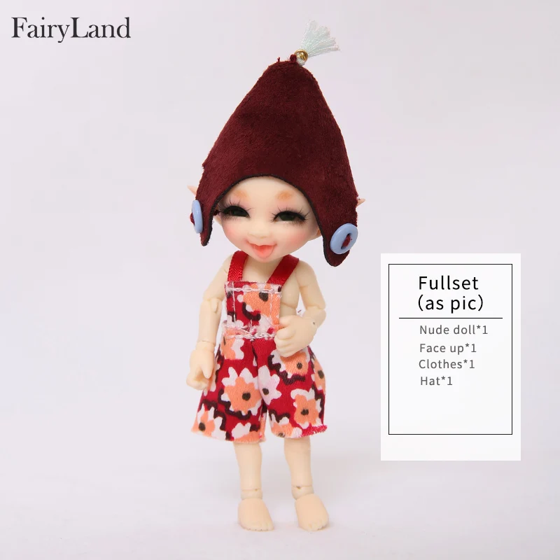 Realpuki Sira BJD Dolls 1/13 Long Ears Smile Fun Unique Quirky High Quality Toy For Girls Best Gifts FL Fairyland