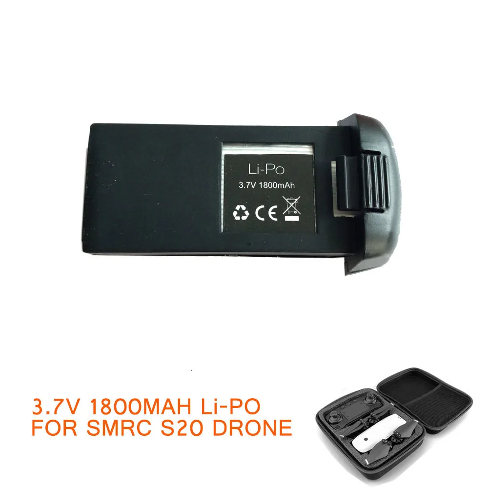 Smrc S20 Drone Battery Spare Battery Replaceable Battery 3.7v 1800 mAh Li Po Battery For S20 Drone ZLRC