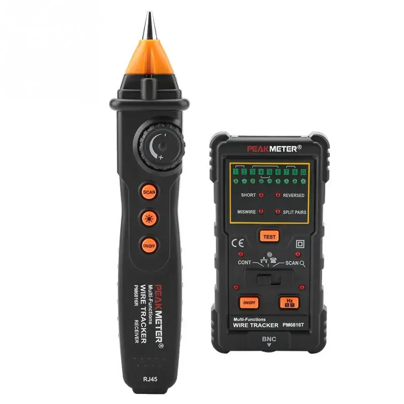 PEAKMETER PM6816 Многофункциональный сетевой кабель проводной RJ45 RJ11 хорошего