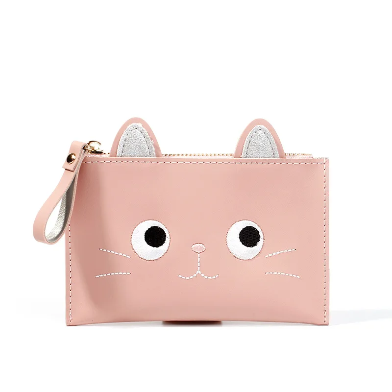 PU Animal Children's Wallet Child Purse Change Short Kids Coin For Little Things Mini Bag Zip Girl Cartoon Small Beautiful