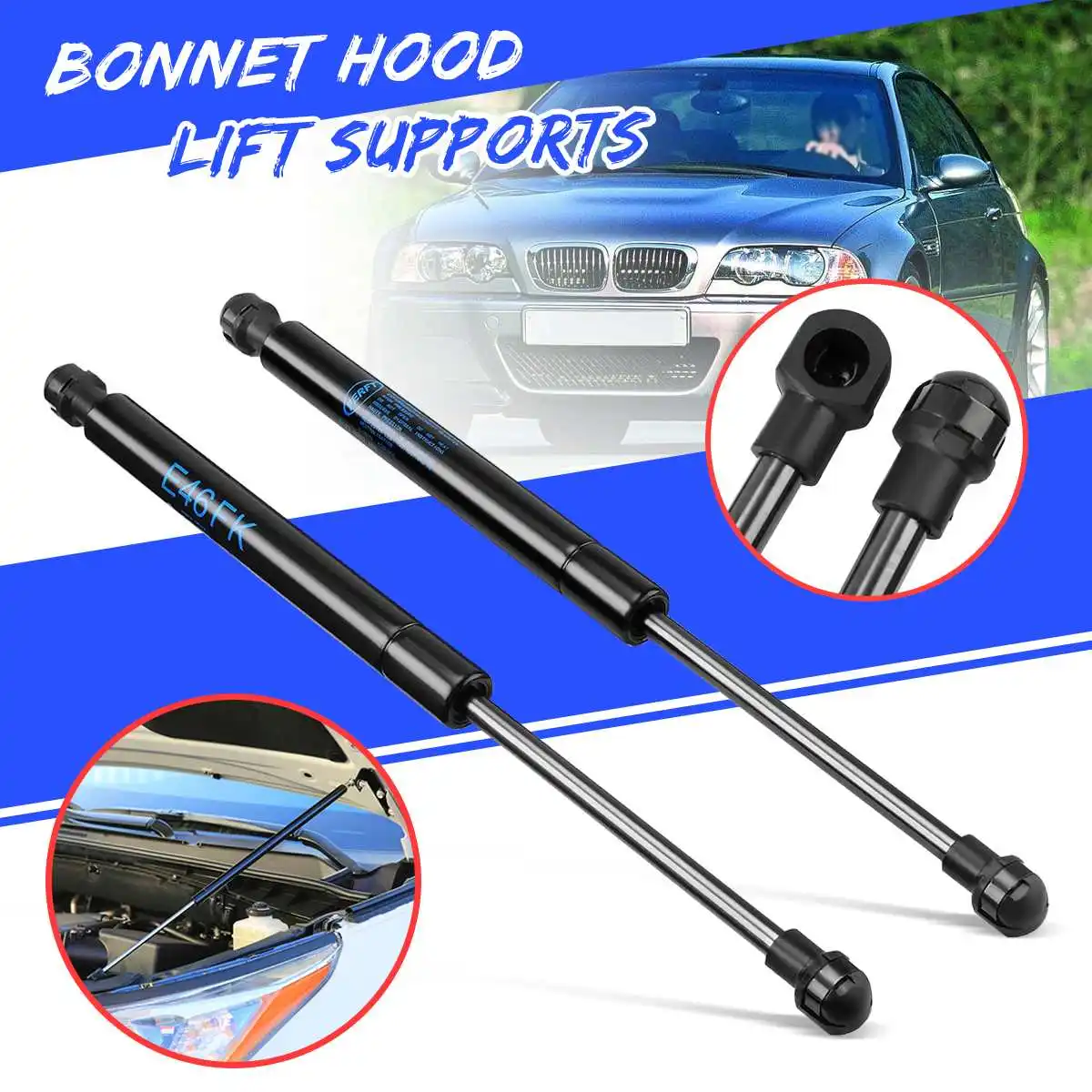 2 Trunk Lift Support Gas Strut Shock Springs Rod Fits BMW 325i 325xi 328i 328xi
