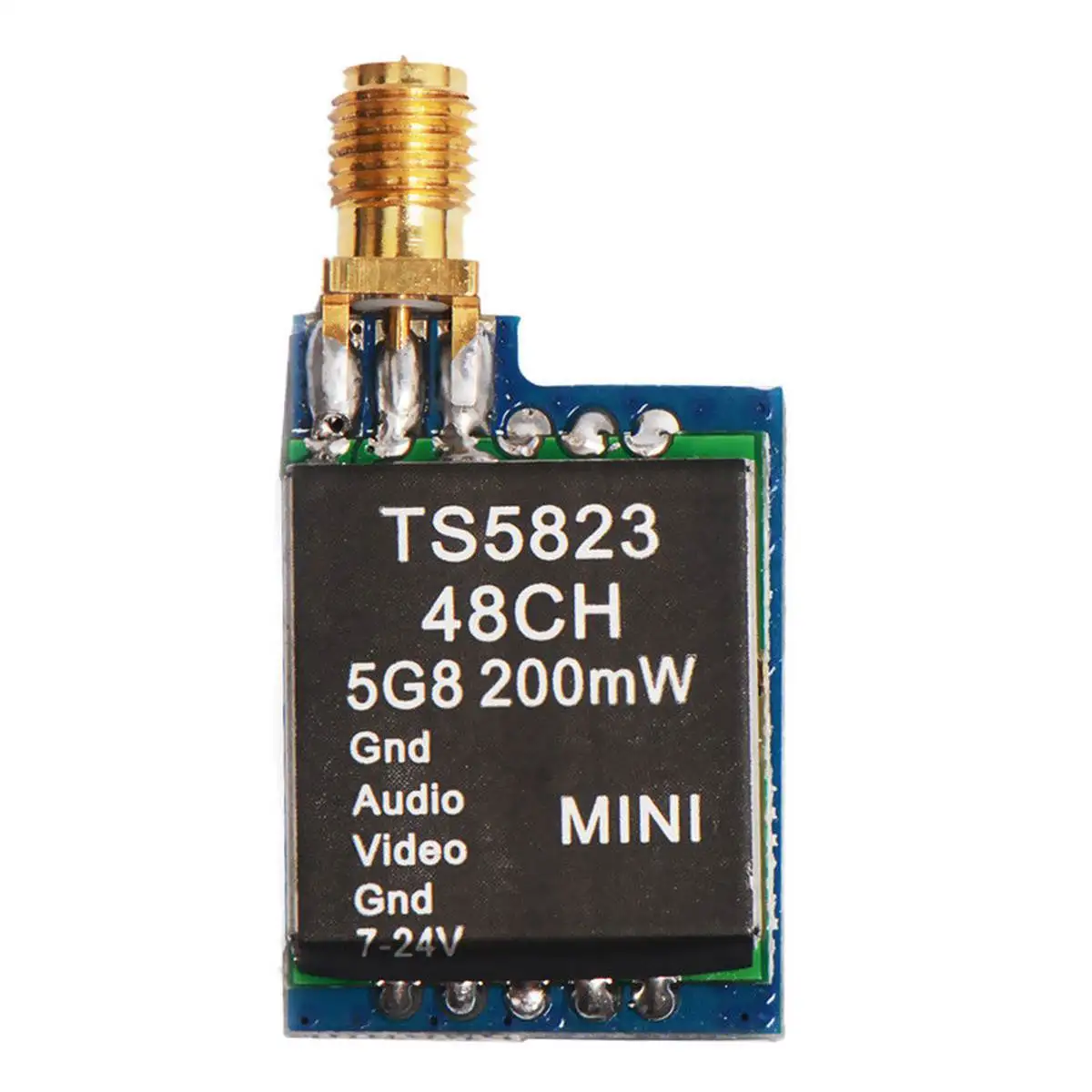 Топ предложения TS5823 5 8G 200mw 48CH мини беспроводной AV модуль передатчика для FPV|Теле- и