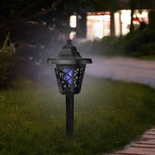 Солнечная шестиугольная лампа от комаров для дома и улицы, водонепроницаемая садовая лампа от комаров, Солнечная лампа от комаров