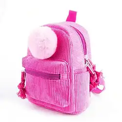 Детский рюкзак маленькая школьная сумка Милая с плюшевым шариком школьный детский сад сумки рюкзаки для девочек мальчиков детские рюкзаки