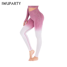 Женские Бесшовные штаны для йоги, Сексуальные Спортивные Леггинсы с эффектом пуш-ап, облегающие леггинсы с высокой талией