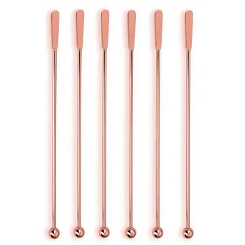 

Stainless Steel Coffee Beverage Stirrers Stir Cocktail Drink Swizzle Stick,Coffee Stir Stick Set Of 6