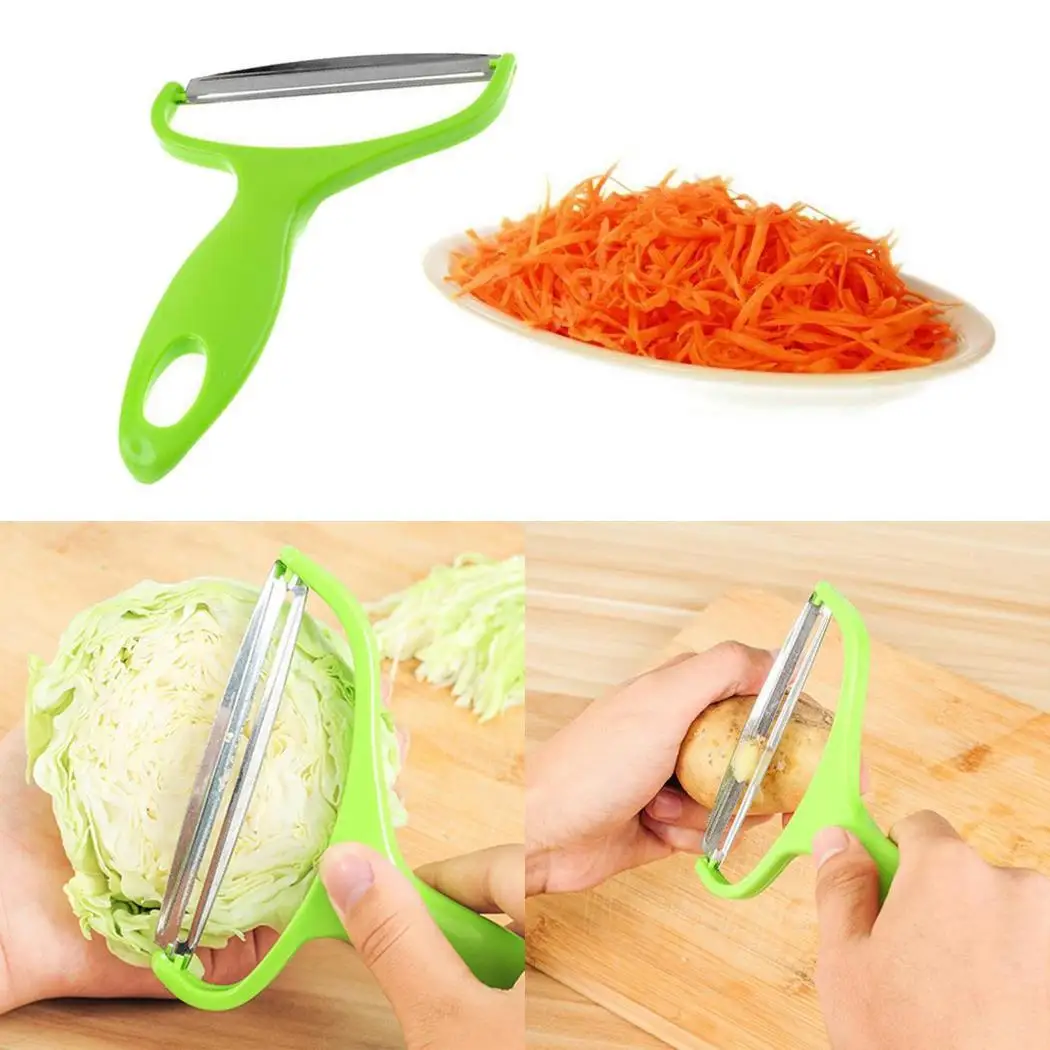 Stainless Steel Vegetable Slicer Multi-function Kitchenware 42g Green Fruit & Tools