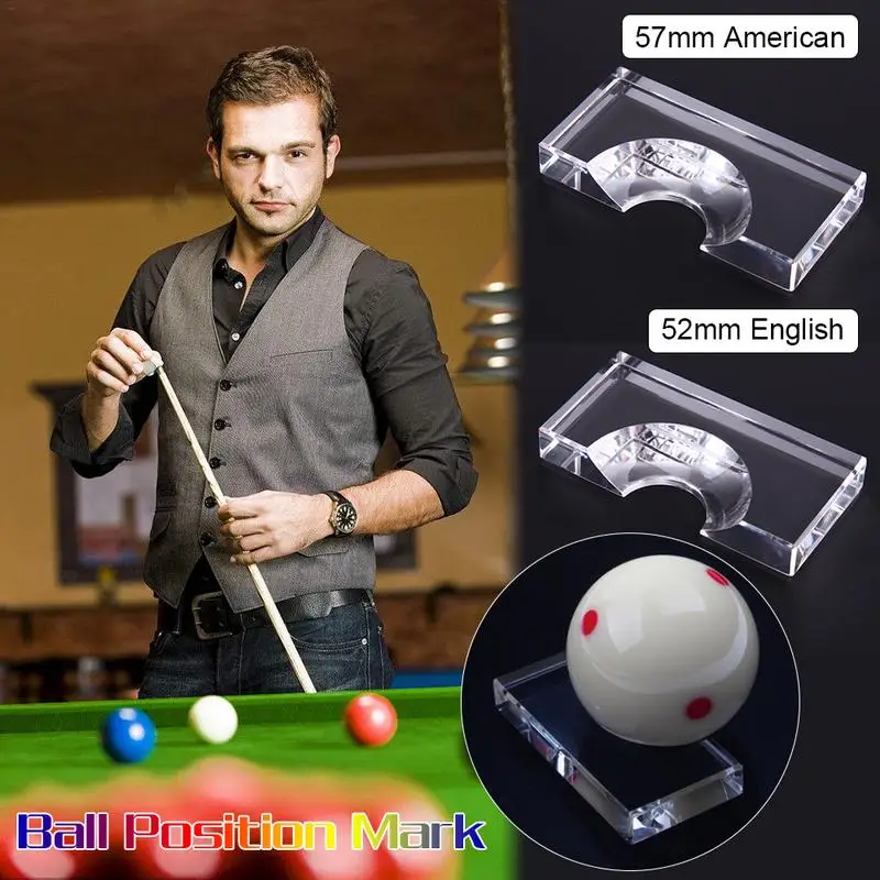 Transparent Color Acrylic Snooker Billiards Position Marker Billiard