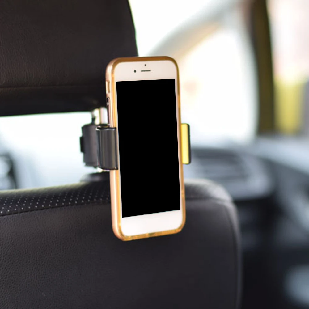 

Adjustable Car Rear Seat Mobile Phone Bracket Car Phone Universal Bracket Backrest Head Pillow Back Hook Phone Holder