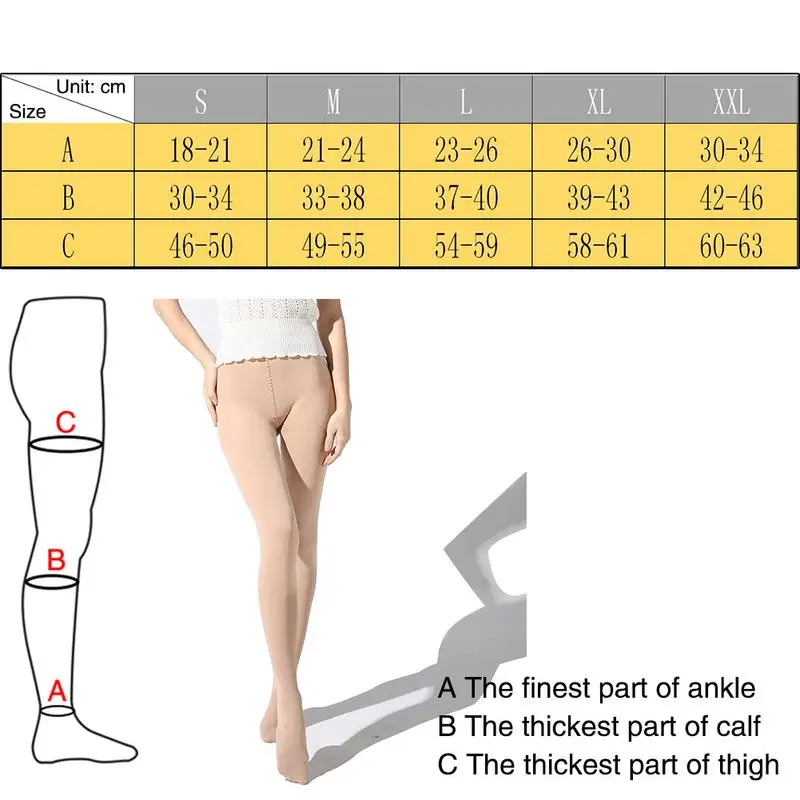 Вторичное сжатие 23-32MMHG колготки плотные варикозное расширение вен эластичные носки леггинсы для женщин
