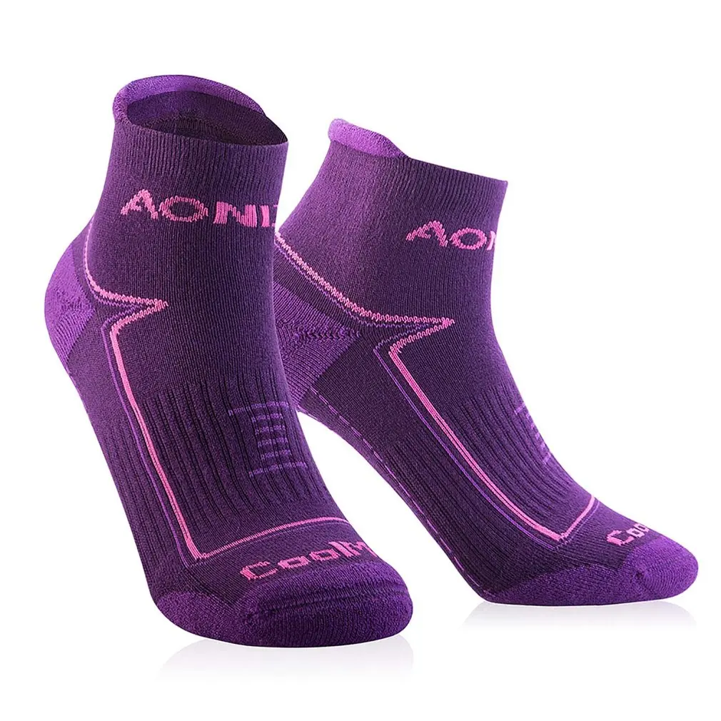 

AONIJIE Sweat resistant skid proof wear-resistant and breathable sports socks towel and nylon Hosiery material