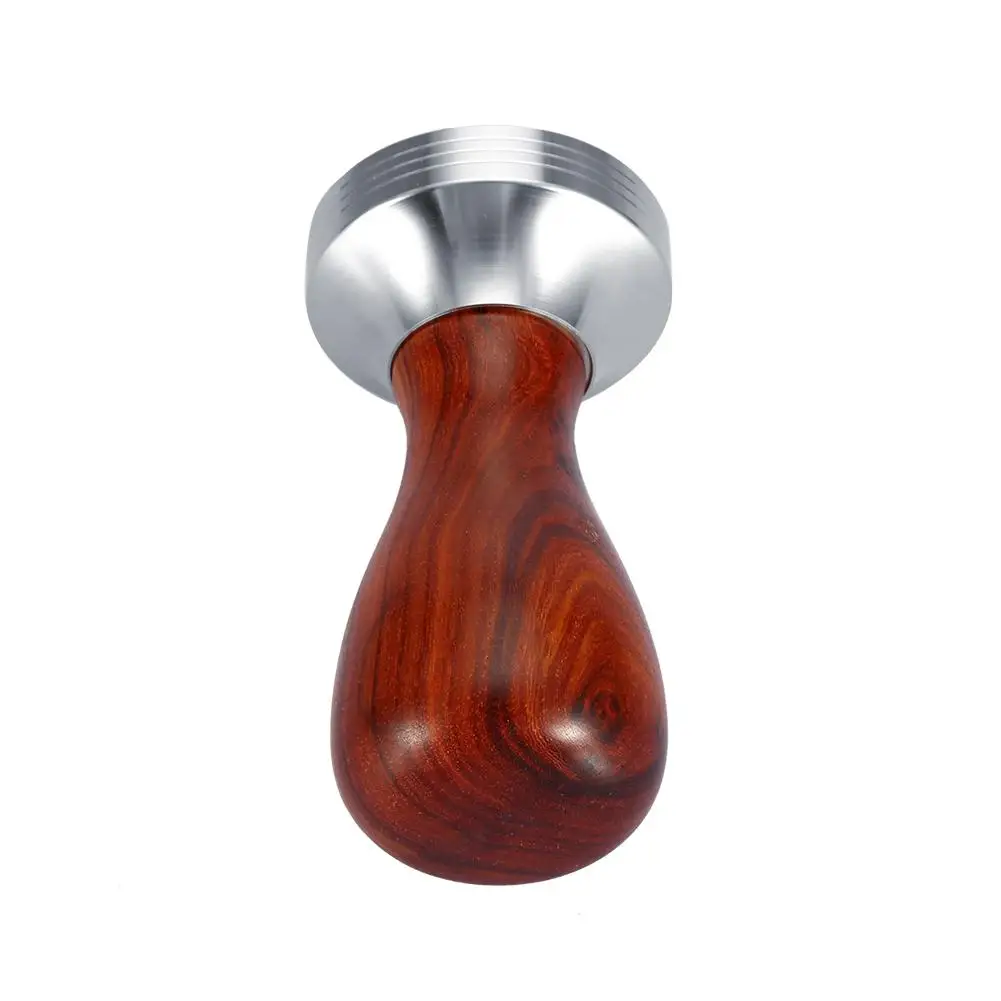 Ручной красный сандаловое дерево Ручка Кофе Темпер нитки база кофе в зернах пресс инструмент