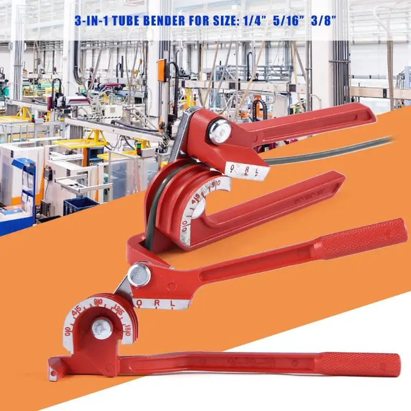 

6mm/8mm/10mm Pipe Bending Tool Heavy Duty Tube Bender Aluminum Alloy Tubing Bender Brake Fuel Line Curving Pliers