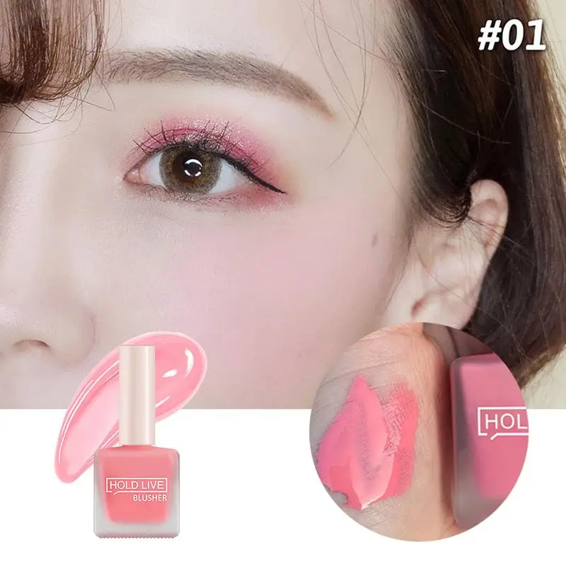 

Juice Liquid 4 Color Blush Net Red Cinnamon Milk Tea Color Contour Makeup Repairing High-gloss Blushing Liquid Naturally Flicker