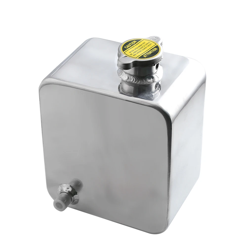 Universal 2L Aluminium Water Tank Coolant Header Overflow Expansion