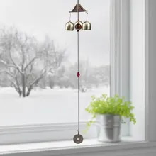 1 шт. Винтаж Металл Творческий висит украшения Wind Chime медь кулон для поклонения номер балкон передней двери спальня