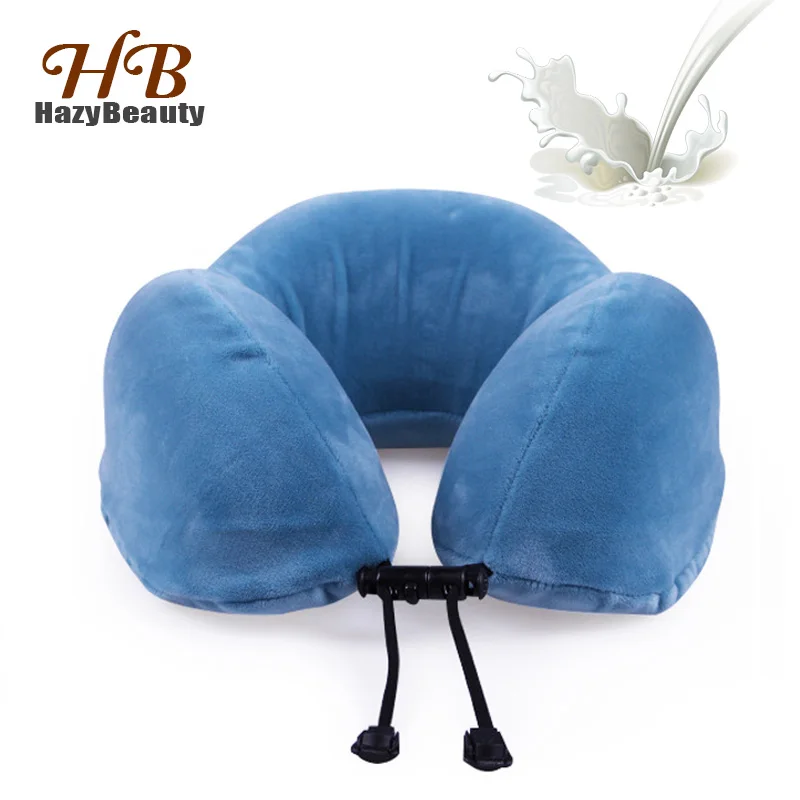 Natural Latex Neck Cervical Pillow Ushaped Travel Pillow Solid Neck