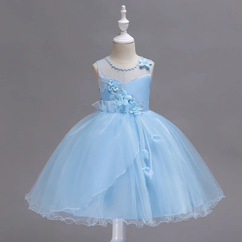 

2019 Hot Sale Casual Cross Border For Princess DressThick And Disorderly Dress Wedding Dress Girl Will Pendulum Kids Clothes